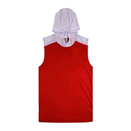 Design red color matching white tank top T-shirt custom-made hooded men's tank top T-shirt tank top T-shirt store VT248 Design red color matching white tank top T-shirt custom-made hooded men's tank top T-shirt tank top T-shirt store VT248
